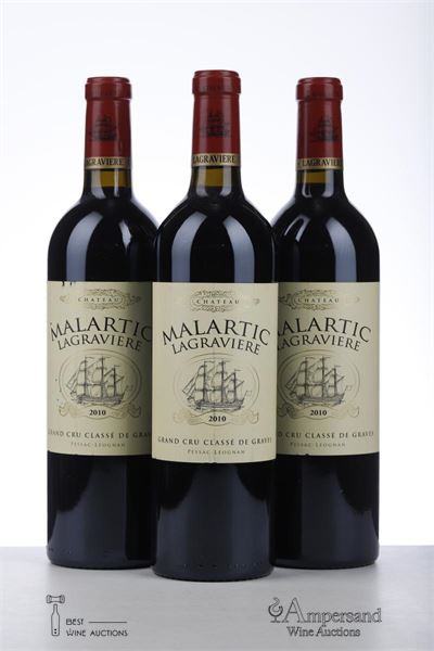 MALARTIC LAGRAVIERE 2010 - Mc - 3 Bottles