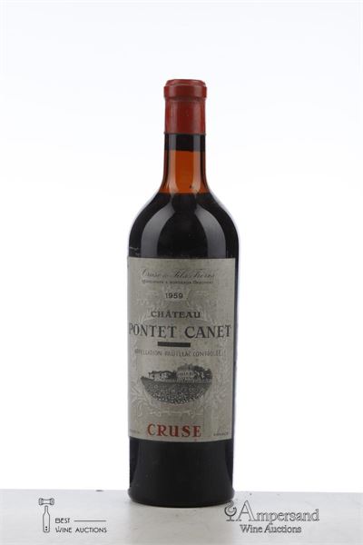 PONTET CANET 1959 - Cruse - 1 Bottle