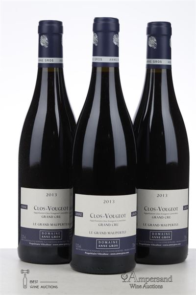 CLOS VOUGEOT LE GRAND MAUPERTUI 2013 - Anne Gros - 3 Bottles