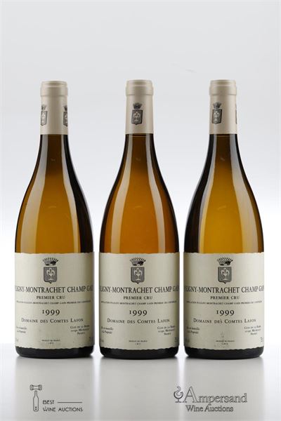 PULIGNY MONTRACHET CHAMP GAIN 1999 - Comtes Lafon - 3 Bottles