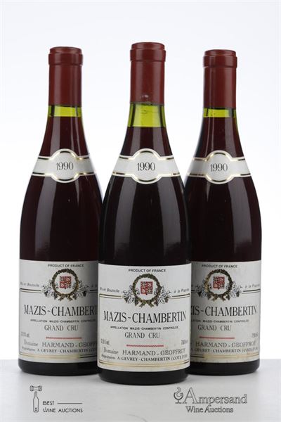 MAZIS CHAMBERTIN 1990 - Harmand Geoffroy - 3 Bottles
