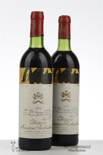 MOUTON ROTHSCHILD 1974 - Mc - 2 Bottles