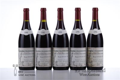 CHARMES CHAMBERTIN 1998 - Bernard Dugat Py - 5 Bottles