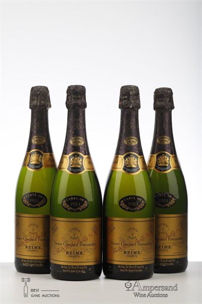 VEUVE CLICQUOT PONSARDIN CARTE D'OR 1983 - Veuve Clicquot - 4 Bottles