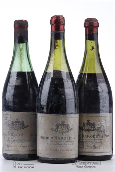 CHARMES CHAMBERTIN 1947 - Arthur Barolet - 3 Bottles