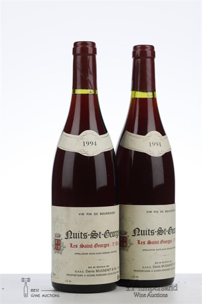 NUITS ST GEORGES LES ST GEORGES 1994 - Denis Mugneret - 2 Bottles