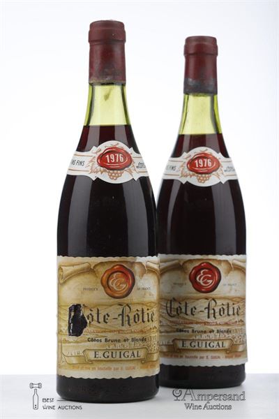 COTE ROTIE COTE BRUNE ET BLONDE 1976 - Guigal - 2 Bottles