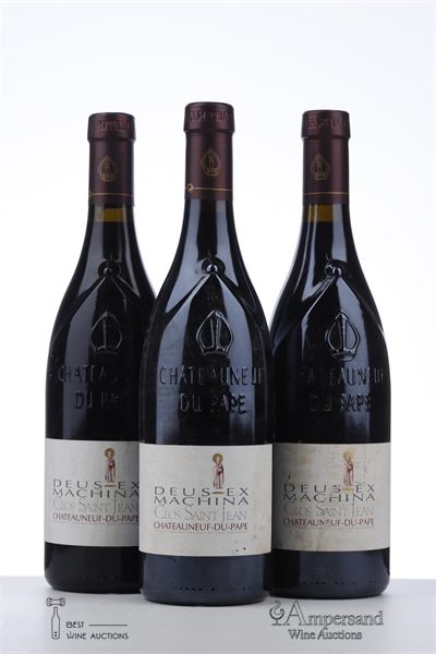 CHATEAUNEUF DU PAPE DEUS EX MACHINA 2005 - Clos Saint Jean - 3 Bottles