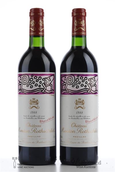 MOUTON ROTHSCHILD 1988 - 2 Bottles