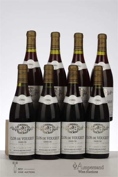 CLOS VOUGEOT 1986 - Mongeard Mugneret - 8 Bottles