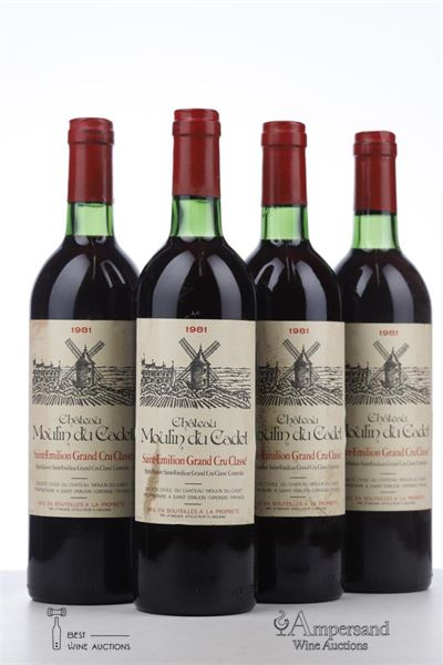 MOULIN DU CADET 1981 - Mc - 4 Bottles