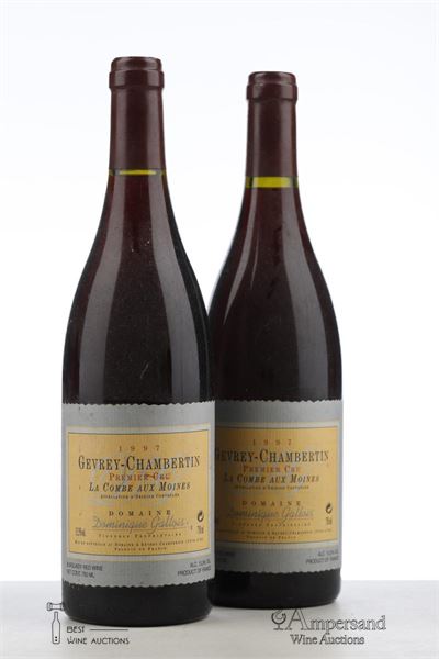 GEVREY CHAMBERTIN LA COMBE AUX MOINES 1997 - Dominique Gallois - 2 Bottles