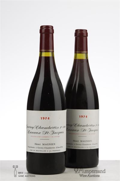 GEVREY CHAMBERTIN LAVAUX ST JACQUES 1974 - Henri Magnien - 2 Bottles