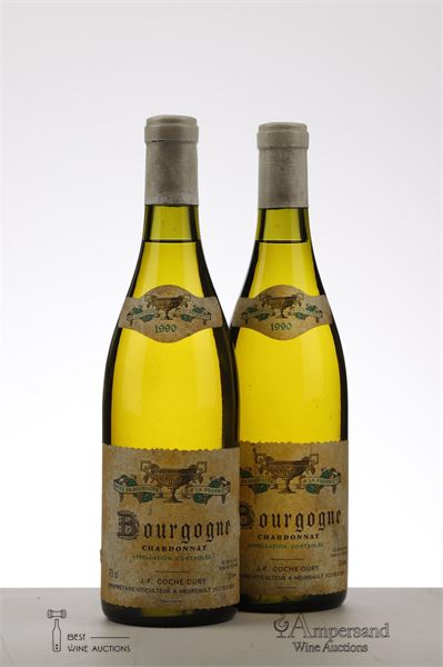 BOURGOGNE CHARDONNAY 1990 - Coche Dury - 2 Bottles