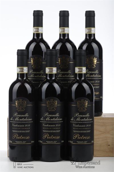 BRUNELLO DI MONTALCINO QUARANTENNALE 2018 - Pietroso - 6 Bottles