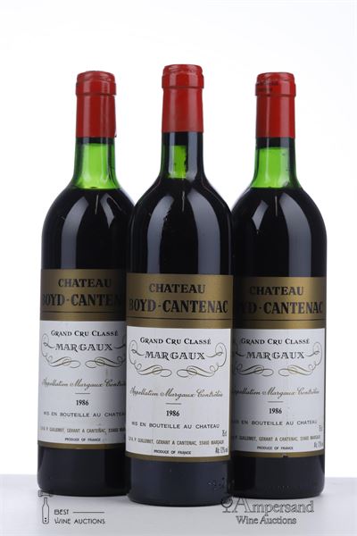 BOYD CANTENAC 1986 - Mc - 3 Bottles
