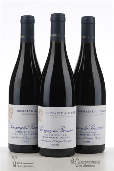 SAVIGNY LES BEAUNE CLOS DES GUETTES 2020 - A.F. Gros - 3 Bottles