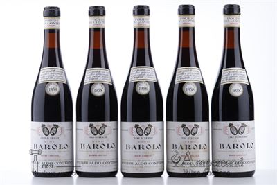 BAROLO MONFORTE E PERNO RISERVA SPECIALE 1958 - Aldo Conterno  - 5 Bottles