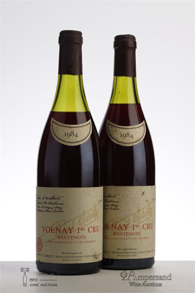 VOLNAY SANTENOTS 1984 - Raoul Clerget - 2 Bottles