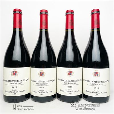CHAMBOLLE MUSIGNY LES SENTIERS 2011 - Robert Groffier Pere & Fils - 4 Bottles