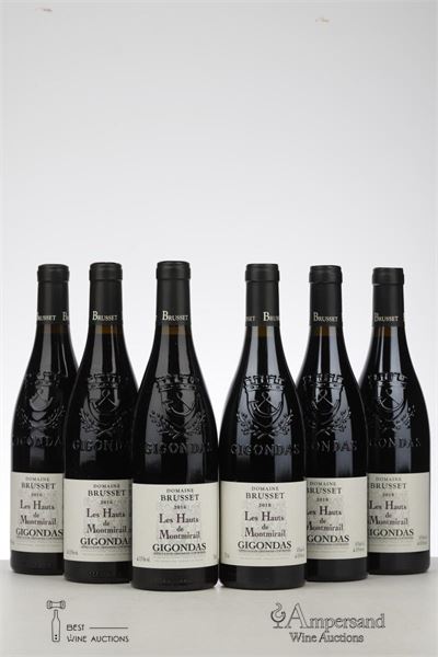GIGONDAS LES HAUTS DE MONTMIRAIL 3*2016 + 3*2018 MIXED - Domaine Brusset - 6 Bottles