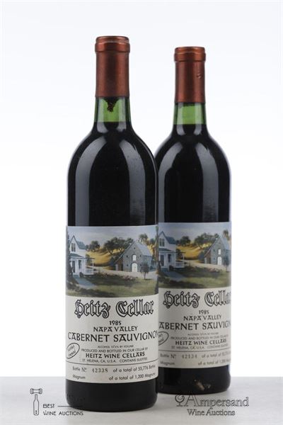 HEITZ CELLAR MARTHA'S VINEYARD CABERNET SAUVIGNON 1985 - Heitz Wine Cellar - 2 Bottles