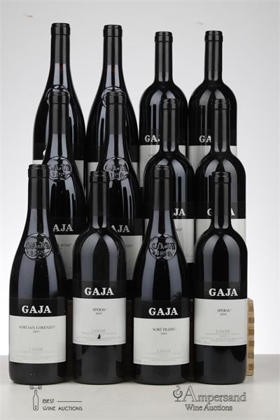 GAJA ASSORTMENT BOX 12 BOTTLES 2005 - Gaja - 12 Bottles - Owc 12
