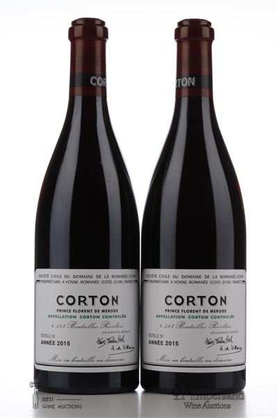 CORTON Domaine de la Romanee Conti 2015 - 2 Bottles