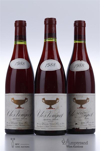 CLOS VOUGEOT 1988 - Gros F&S - 3 Bottles