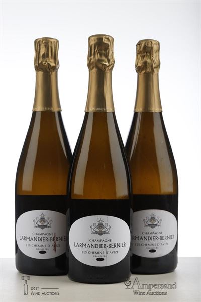 LARMANDIER BERNIER LES CHEMINS D'AVIZE GRAND CRU EXTRA BRUT 2011 - Larmandier Bernier - 3 Bottles