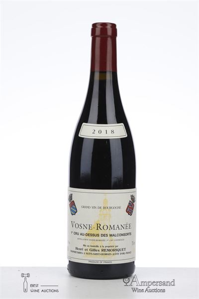 VOSNE ROMANEE AU DESSUS DES MALCONSORTS 2018 - Henri et Gilles Remoriquet - 1 Bottle