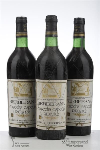 BERBERANA COSECHA ESPECIAL 1952 - Berberana - 3 Bottles