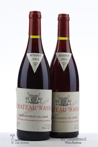 CHATEAUNEUF DU PAPE RAYAS 2003 - Reynaud - 2 Bottles