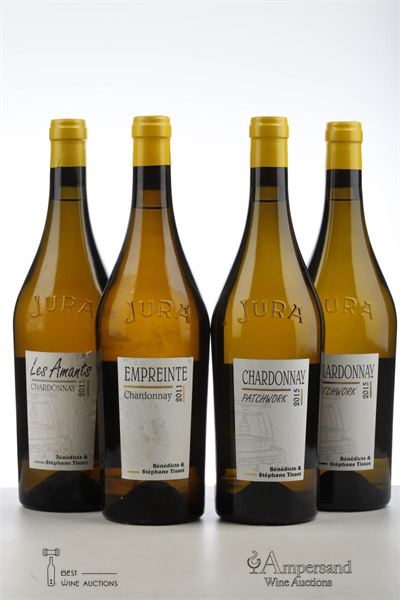 ARBOIS CHARDONNAY EMPREINTE 1*2011 + LES AMANTS 1*2011 + PATCHWORK 2*2015   - Benedicte et Stephane Tissot - 4 Bottles