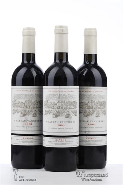 BANDOL 1996 - Chateau Vannieres - 3 Bottles