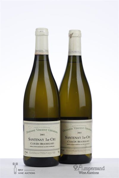 SANTENAY BLANC CLOS DU BEAUREGARD 2001 - Vincent Girardin - 2 Bottles