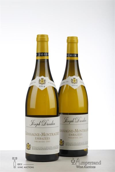 CHASSAGNE MONTRACHET BLANC LES EMBAZEES 2014 - Joseph Drouhin - 2 Bottles