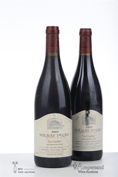 VOLNAY LES CARELLES 2003 - Jean Marc Bouley - 2 Bottles