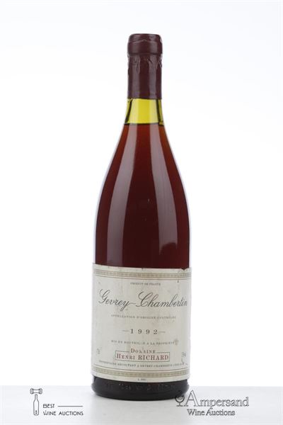 GEVREY CHAMBERTIN 1992 - Henri Richard - 1 Bottle