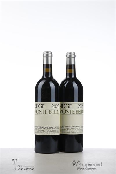 RIDGE MONTE BELLO 2020 - Ridge Vineyard - 2 Bottles