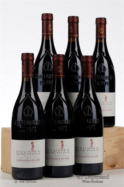 CHATEAUNEUF DU PAPE DEUS EX MACHINA 2007 - Clos Saint Jean - 6 Bottles
