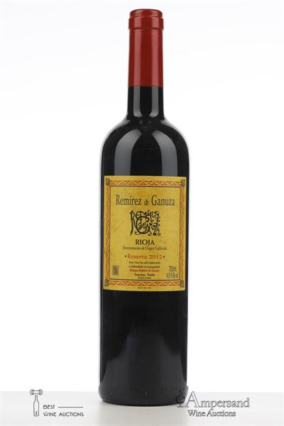 RIOJA RESERVA 2012 - Remirez de Ganuza - 1 Bottle