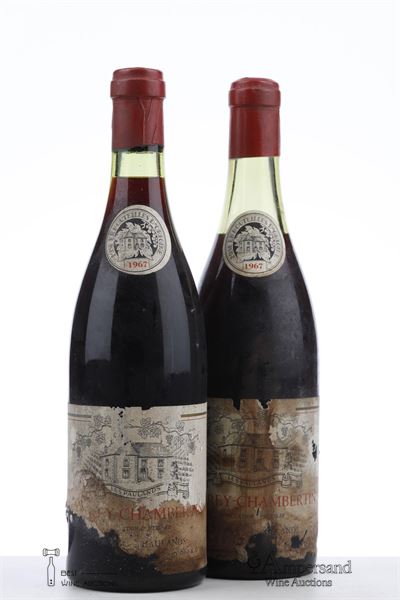 GEVREY CHAMBERTIN 1967 - Caves des Paulands - 2 Bottles