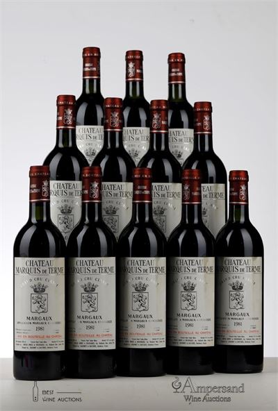 MARQUIS DE TERME 1981 - Mc - 12 Bottles - Owc 12
