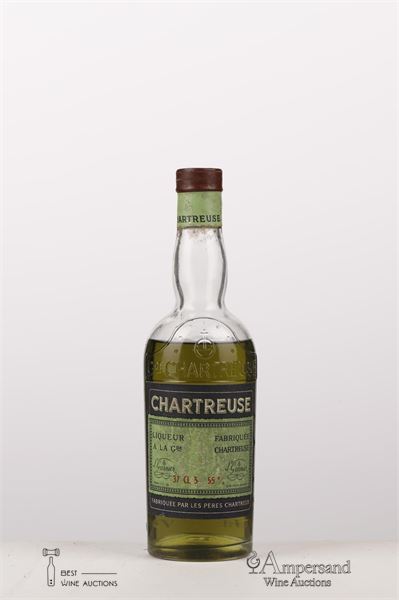 CHARTREUSE VERT NV - Les Peres Chartreux - 55%, presumed 50ies - 1 x 0,375Ltr