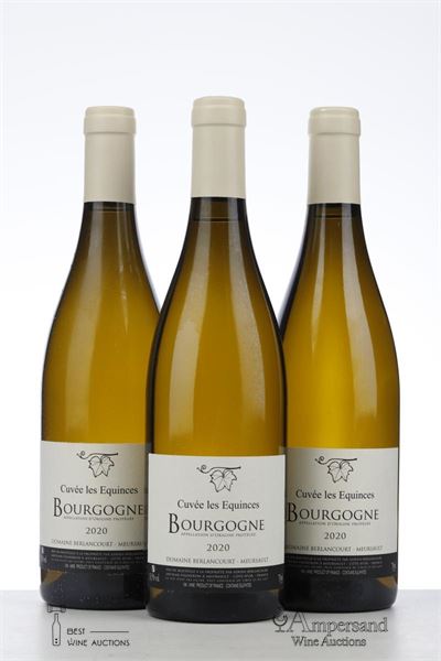 BOURGOGNE BLANC CUVEE DES EQUINCES 2020 - Domaine Berlancourt - 3 Bottles
