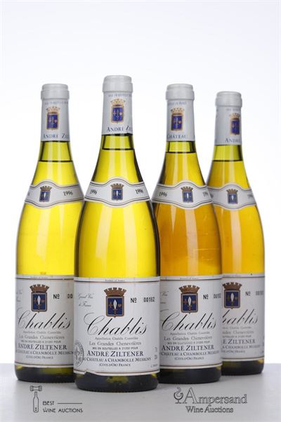 CHABLIS LES GRANDES CHENEVRIERES 1996 - Andre Ziltener - 4 Bottles