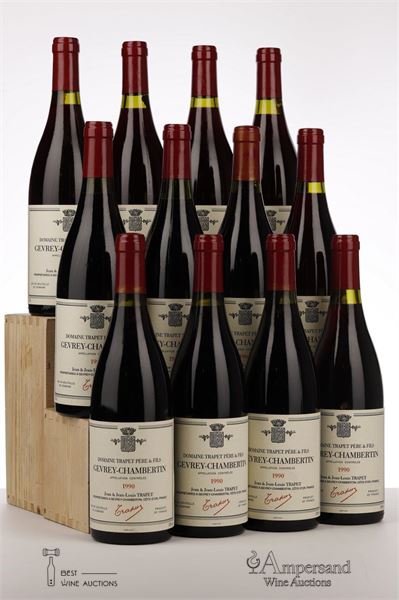 GEVREY CHAMBERTIN 1990 - Jean et Jean Louis Trapet - 12 Bottles - Oc 12