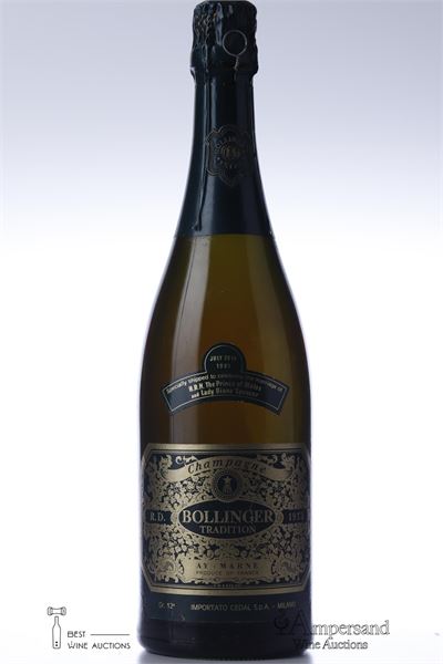 BOLLINGER R.D. 1973 - Bollinger - The Prince of Wales and Lady Diana Spencer - dégorgé 03/1981 - 1 Bottle