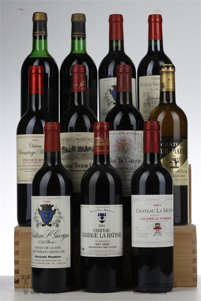 LOT BORDEAUX MIXED - Mc - 11 Bottles